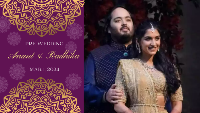 A Lavish Affair Anant Ambani and Radhika Merchant’s Pre-Wedding Extravaganza
